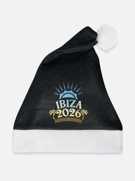 Ibiza 2026 Bunt - Weihnachtsmütze - Schwarz/Weiß