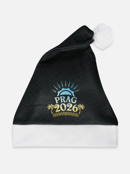Prag 2026 Bunt - Weihnachtsmütze - Schwarz/Weiß