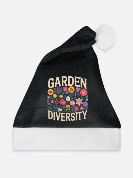 Garden Diversity Blumen Garten - Weihnachtsmütze - Schwarz/Weiß