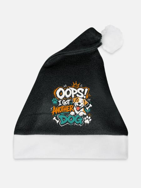 Oops, ich hab wieder Hund! - Weihnachtsmütze - Schwarz/Weiß