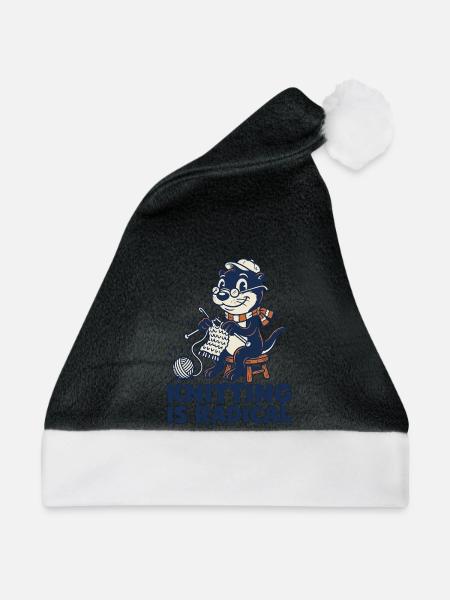 Radical Knitting Otter - Weihnachtsmütze - Schwarz/Weiß
