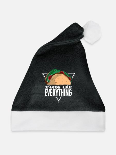 tacos are everything - Weihnachtsmütze - Schwarz/Weiß