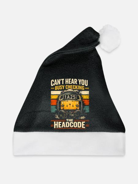 Höre nichts: Headcode | Trainspotting - Weihnachtsmütze - Schwarz/Weiß