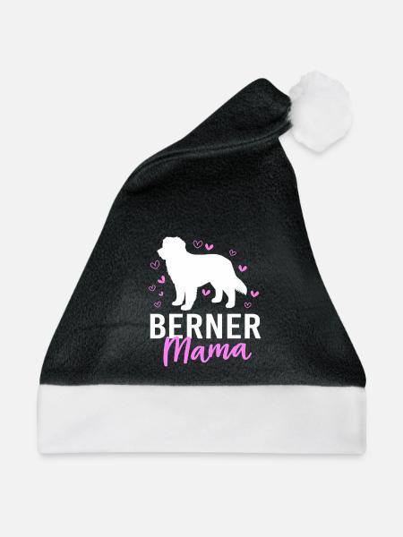 Berner Sennenhund - Weihnachtsmütze - Schwarz/Weiß