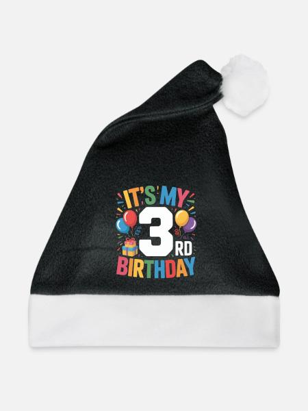 3rd birthday - Weihnachtsmütze - Schwarz/Weiß