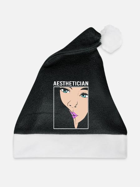 Kosmetikerin Make-up Kosmetik - Weihnachtsmütze - Schwarz/Weiß