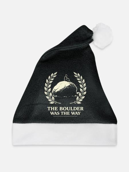 Der Felsen war der Weg - Weihnachtsmütze - Schwarz/Weiß - Vorne