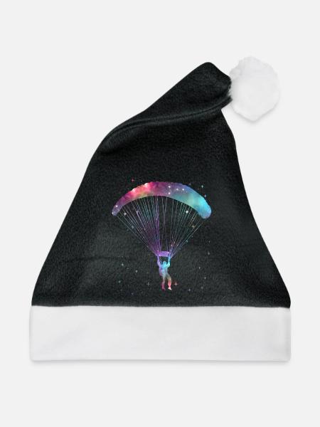 Paragliding Gleitschirmfliegen Gleitschirm - Weihnachtsmütze - Schwarz/Weiß