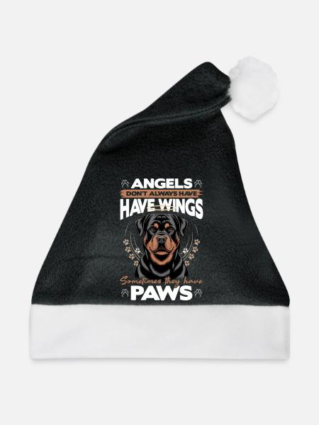 Rottweiler Rottie Dog Breed - Weihnachtsmütze - Schwarz/Weiß
