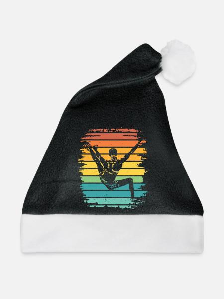 Boulderer Boulder Bouldern - Weihnachtsmütze - Schwarz/Weiß