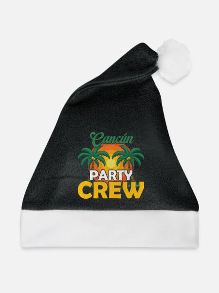 Cancun Party Crew - Weihnachtsmütze - Schwarz/Weiß