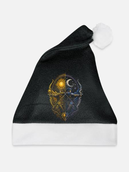 Bogenschießen Bogenschütze - Weihnachtsmütze - Schwarz/Weiß