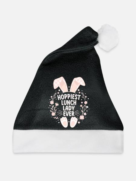 Hoppigste Lunchlady - Weihnachtsmütze - Schwarz/Weiß