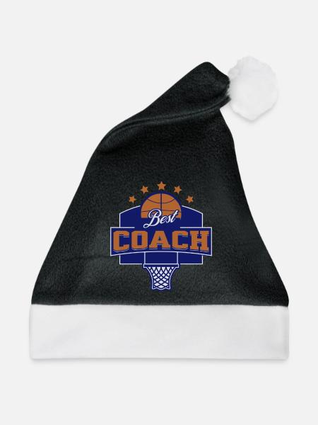 Beste Basketballtrainer-Sportarten - Weihnachtsmütze - Schwarz/Weiß