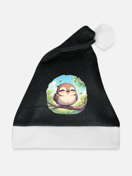 Spottdrosseln Spottdrossel - Weihnachtsmütze - Schwarz/Weiß
