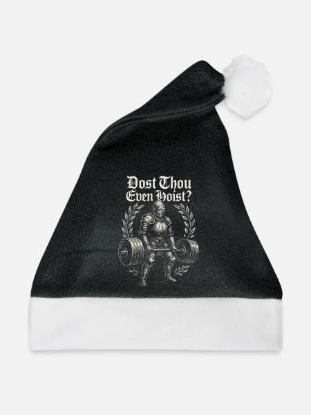 Ritterkraft Gewichtheben - Weihnachtsmütze - Schwarz/Weiß