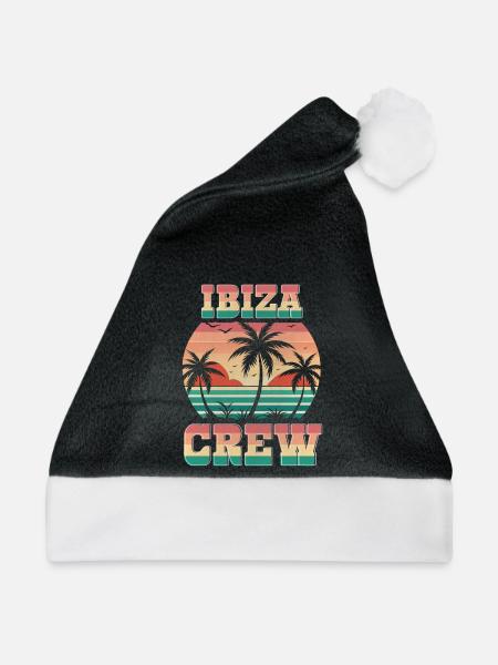 Ibiza Crew - Weihnachtsmütze - Schwarz/Weiß