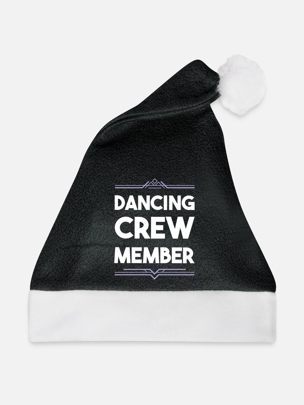 Dancing Crew - Weihnachtsmütze - Schwarz/Weiß - Vorne