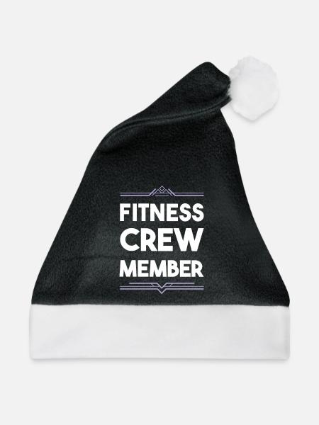 Fitness Crew - Weihnachtsmütze - Schwarz/Weiß