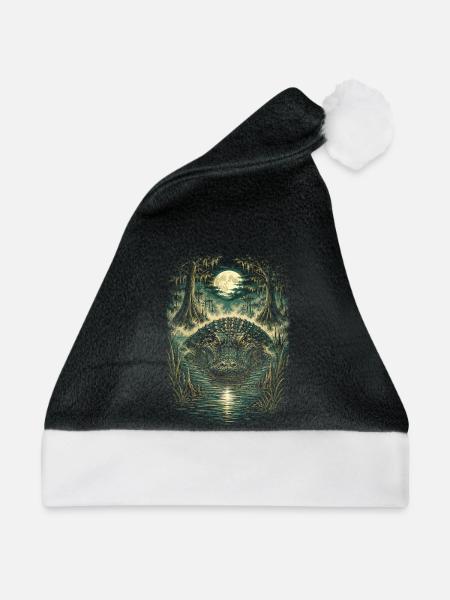 Sumpf Alligator - Weihnachtsmütze - Schwarz/Weiß