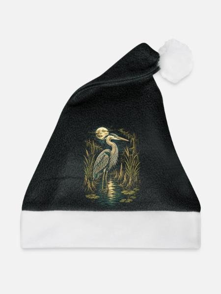Sumpf Reiher - Weihnachtsmütze - Schwarz/Weiß