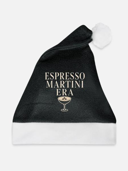 Espresso-martini-social-club-cocktail-geschenk - Weihnachtsmütze - Schwarz/Weiß
