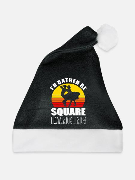 Square Dance - Weihnachtsmütze - Schwarz/Weiß - Vorne