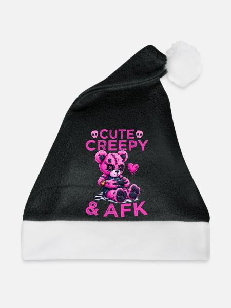 Pastel Goth Soft Goth Gaming Gamer - Weihnachtsmütze - Schwarz/Weiß