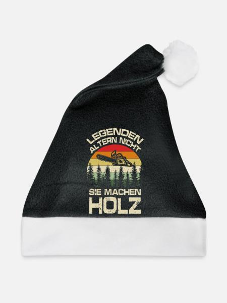 Legenden machen Holz - Weihnachtsmütze - Schwarz/Weiß