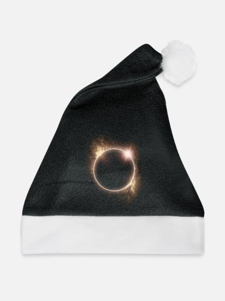 Feuerkreis Sonnenfinsternis - Weihnachtsmütze - Schwarz/Weiß