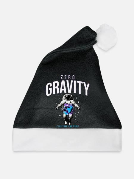 Zero Gravity Astronaut Erde Weltraum - Weihnachtsmütze - Schwarz/Weiß