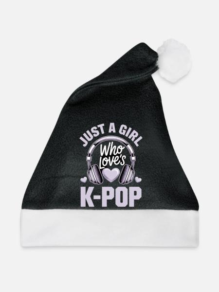 K-Pop - Weihnachtsmütze - Schwarz/Weiß