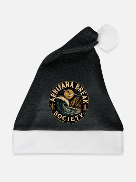 Arrifana Surfen - Weihnachtsmütze - Schwarz/Weiß