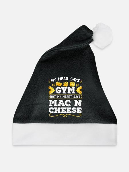 Makkaroni und Käse Mac and Cheese - Weihnachtsmütze - Schwarz/Weiß