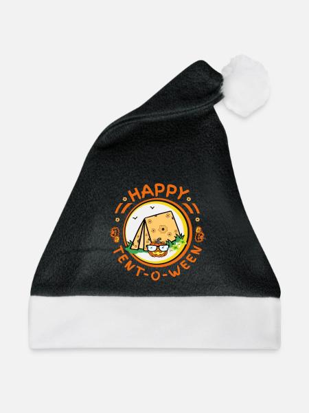 Camping im halloween lustig - Weihnachtsmütze - Schwarz/Weiß