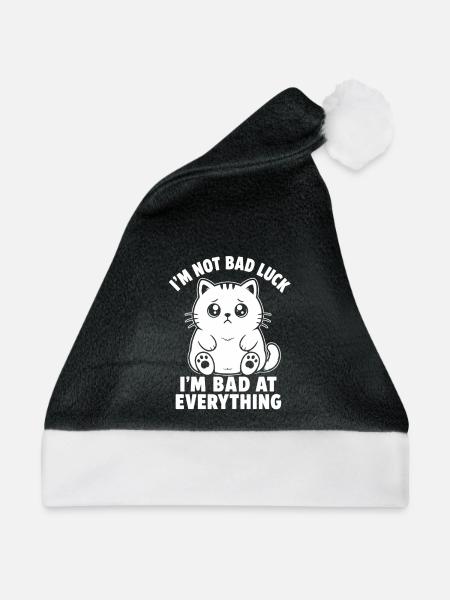 I'm Bad At Everything - Weihnachtsmütze - Schwarz/Weiß