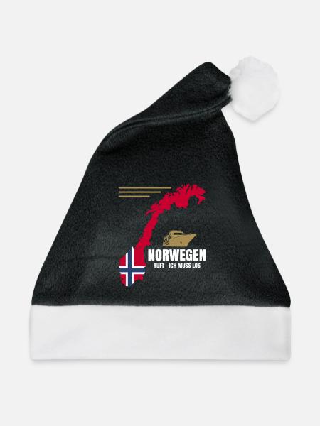Norwegen Ruft - Ich Muss Los - Weihnachtsmütze - Schwarz/Weiß