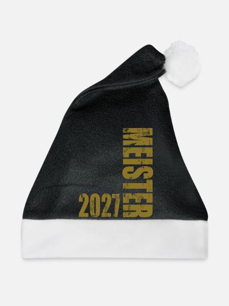 Meister 2027 - Weihnachtsmütze - Schwarz/Weiß