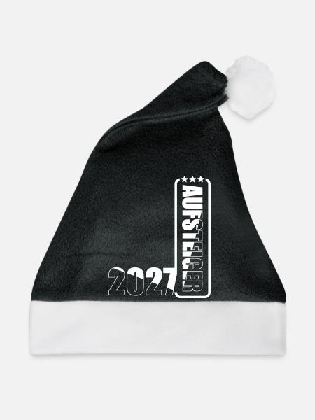Aufsteiger 2027 - Weihnachtsmütze - Schwarz/Weiß - Vorne
