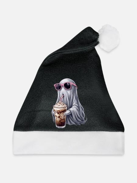 Kaffee Geist - Weihnachtsmütze - Schwarz/Weiß