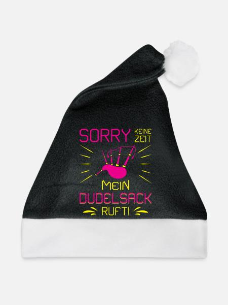 Dudelsackspieler Dudelsack Männer Geschenk - Weihnachtsmütze - Schwarz/Weiß