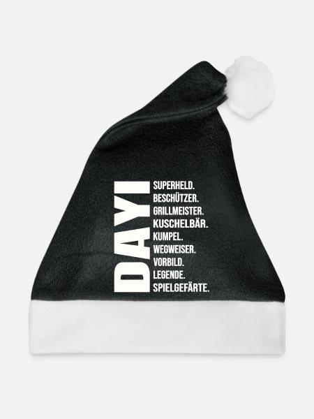 Dayi Definition Türkischer Onkel Geschenk Ideen - Weihnachtsmütze - Schwarz/Weiß