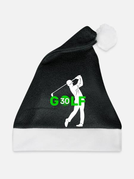 GOLFER 30 JAHRE GOLF 30. GEBURTSTAG - Weihnachtsmütze - Schwarz/Weiß - Vorne