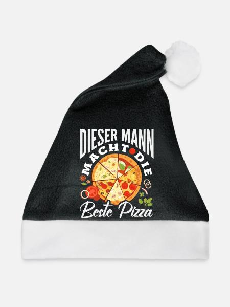 Dieser Mann Macht Die Beste Pizza - Weihnachtsmütze - Schwarz/Weiß