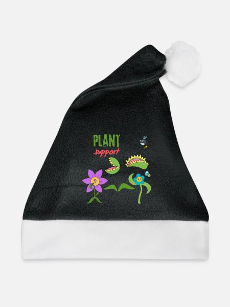 Pflanzenunterstützung - Weihnachtsmütze - Schwarz/Weiß