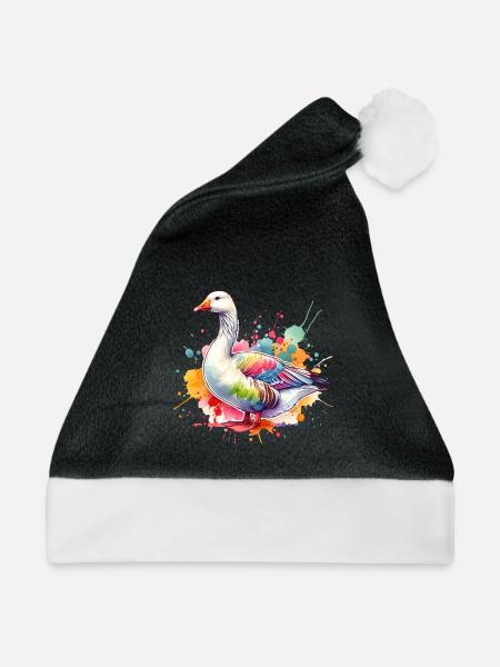 Gans Geschenk - Weihnachtsmütze - Schwarz/Weiß