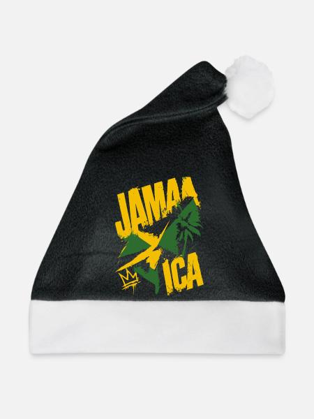 Jamaika - Weihnachtsmütze - Schwarz/Weiß