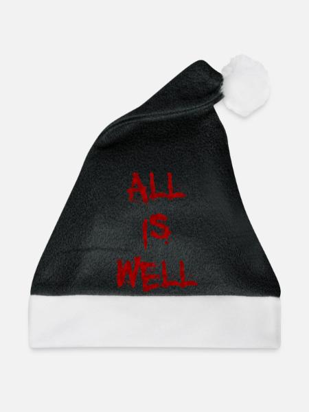 Alles ist in Ordnung - Weihnachtsmütze - Schwarz/Weiß