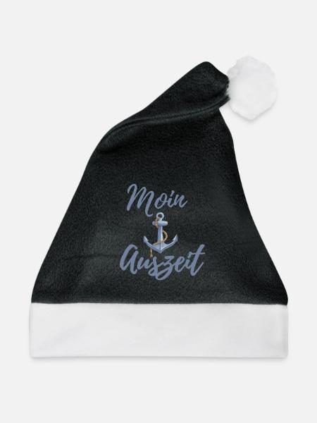 Moin Auszeit - Weihnachtsmütze - Schwarz/Weiß