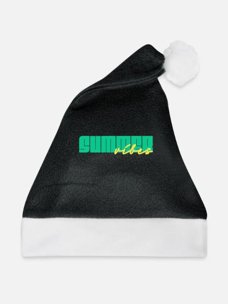 summer vibes - Weihnachtsmütze - Schwarz/Weiß